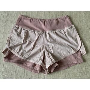 SOOTHFEEL WOMEN’S 2-IN-1 RUNNING SHORTS – Pink – SIZE S